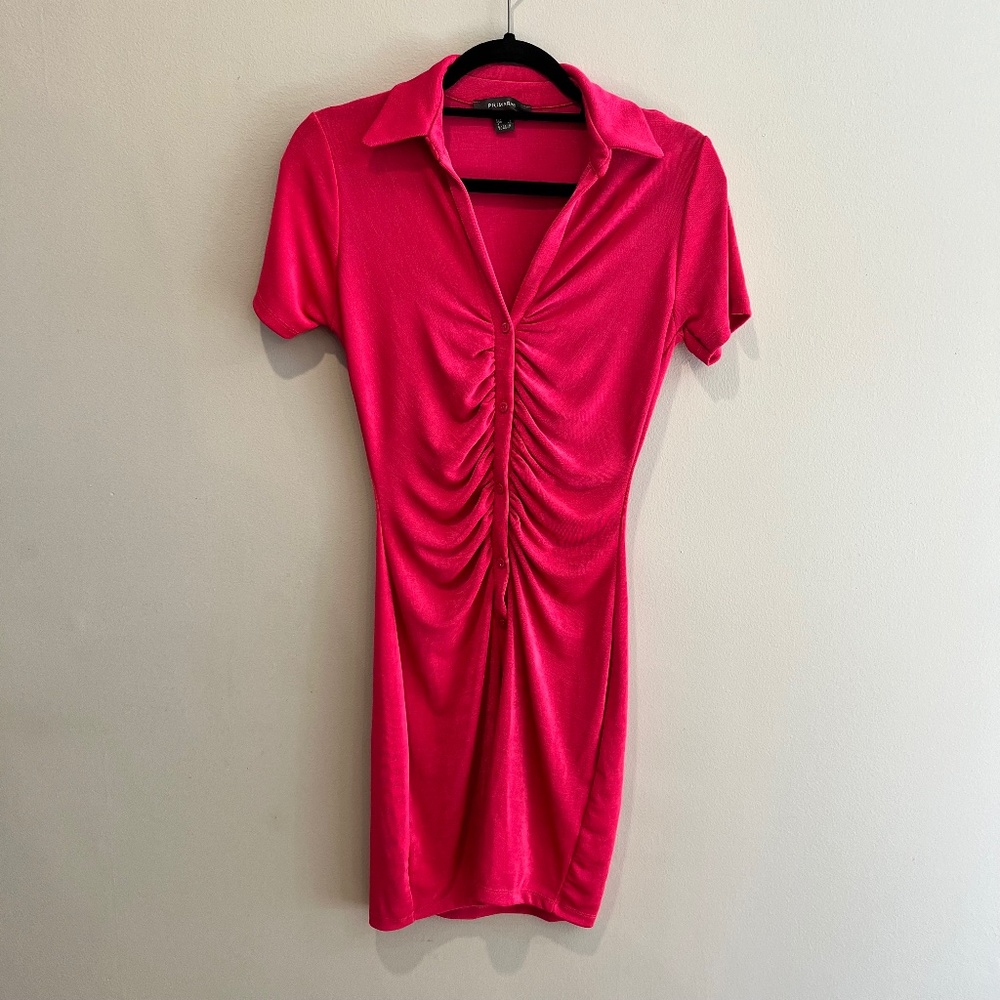 Primark Pink Cinched Dress - US Size 4/UK Size 8